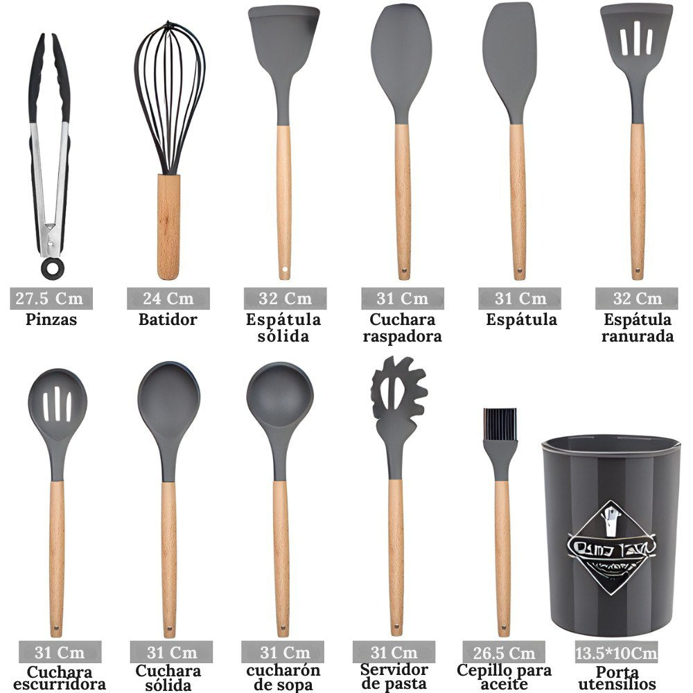Set De Utensilios De Cocina 12 Piezas